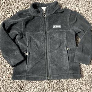 Columbia Fleece Jacket 2T Black Zip Up